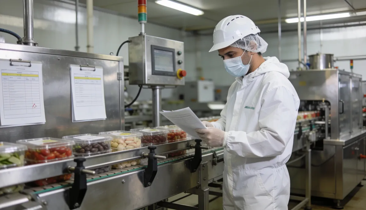 Estación de cebo numerada en obrador de industria alimentaria en València - Sanea Plagas